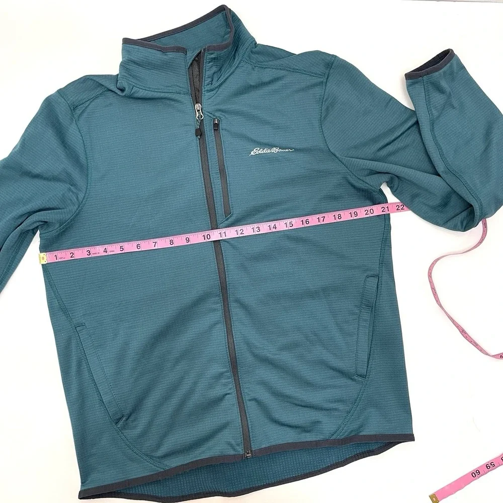 Eddie Bauer Men's Green Lightweight Full Zip Jacket Size Medium